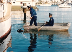 Constable Fletcher and Senior Constable Jensen circa 1995 Gold Coast Water Police