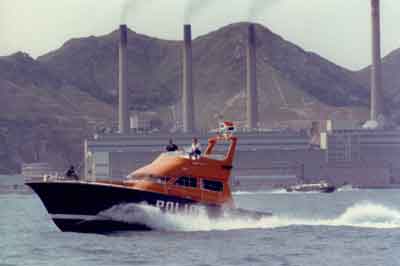 Vedette IV Brisbane River during sea trials 1982